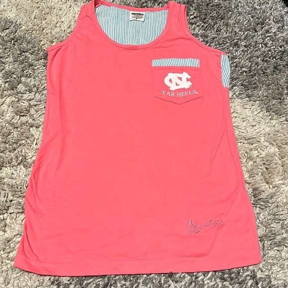 Pressbox Tar Heels Go Heels Pink Tank Top Small - Picture 1 of 8